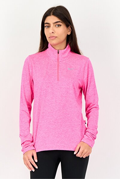 Nike Women Standard Fit Long Sleeve Running Sweatshirt, Pink
