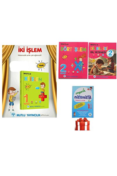 Mutlu Yayıncılık Mutlu 1.Sınıf İKİ İşlem +2.sınıf Dört İşlem + Dilbilgisi Dil...