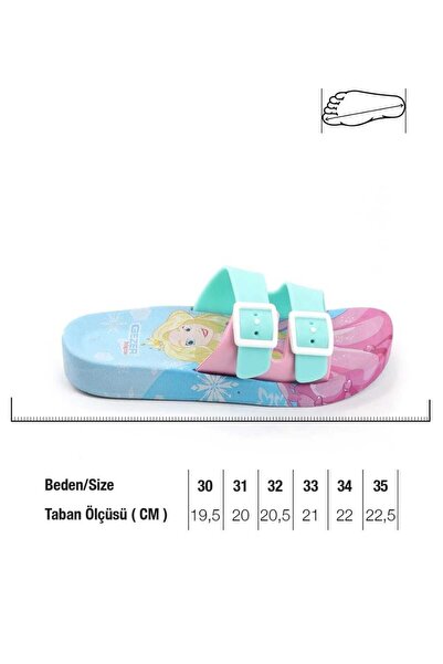 GEZER Papuci de vară pentru fete cu talpă anti-alunecare cu două catarame
