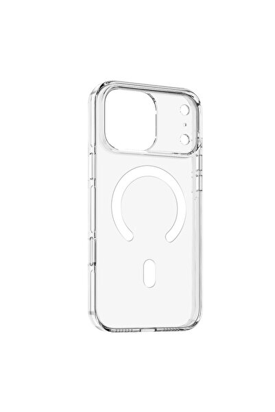 Brabus iPhone 17 Pro Max Uyumlu MagSafe Özellikli Sert Royal Şeffaf Telefon K...