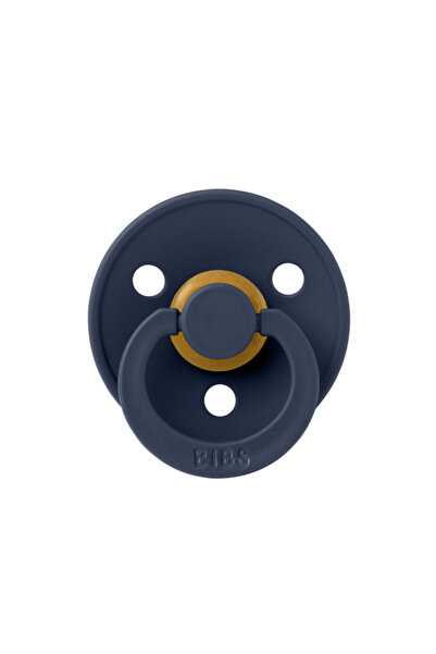 Bibs - Suzetă din latex colorat, tetină rotundă, 0 luni + - Deep Space