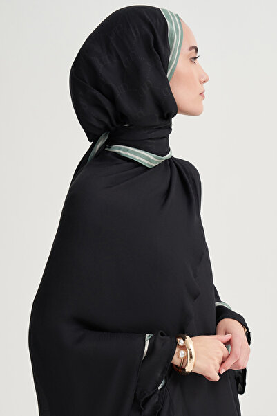 carell Mirya İncira Viskon Şal Siyah