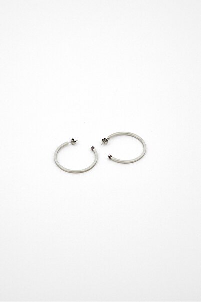 Tommy Hilfiger زوج واحد من أقراط السلسلة المنزلقة للنساء، فضية اللون