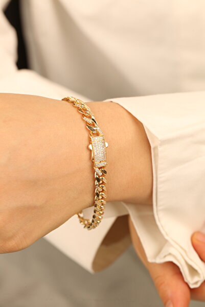 Çgk Çiğdem Gürel Kuyumculuk Kadın 8K Gerçek Altın Gurmet Bilezik