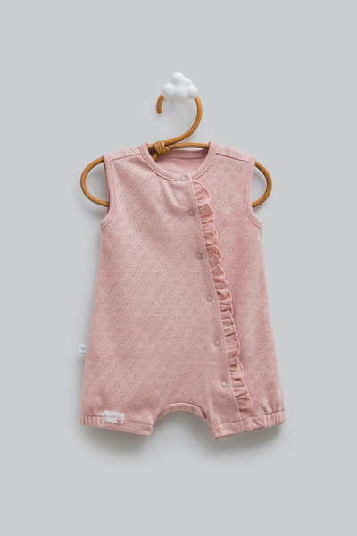 Caramell 100% Cotton Baby Girl Ruffle Romper