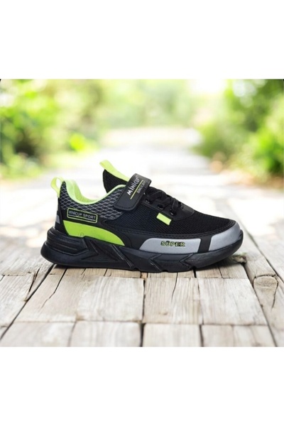 Mini Cup Men's Orthopedic Comfortable Summer Children's Sports Shoes Black Green