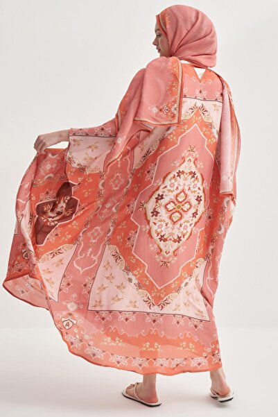 carell Maknesa Mercan Floş Kaftan