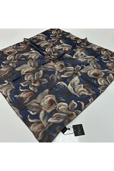 LOPRES وشاح قطني ناعم من لوبريس، سلسلة أزرق داكن LDN9307