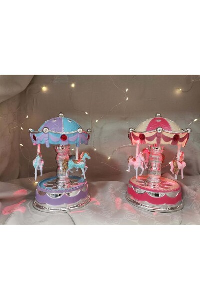 sanlikirtasiye06 Renk Değiştiren LED’li Atlı Karınca Müzik Kutusu