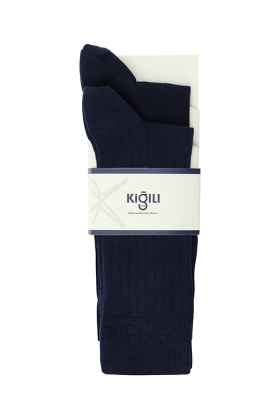 Kiğılı Set of 2 Cotton Stretch Fabric Flexible Patterned Socks