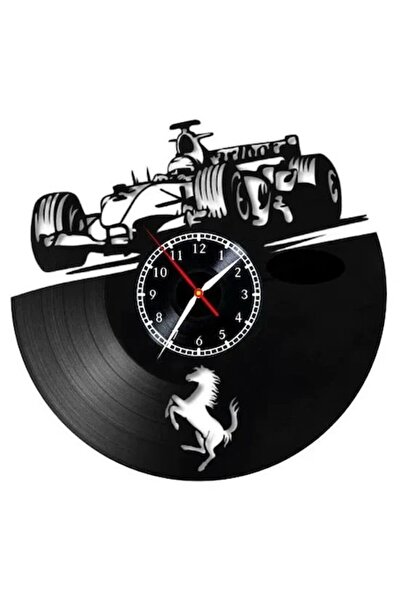 OEM Ceas de perete Ferrari, design sportiv „Calul crescut”, realizat manual d...