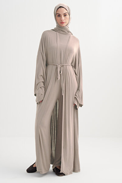 carell Micro Modal Abaya Taş