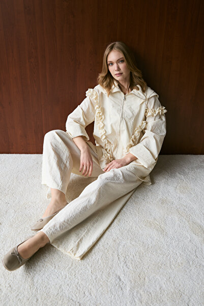 Melike Tatar Ruffle Pants Suit 78-496