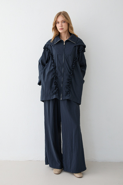 Melike Tatar Ruffle Pants Suit 78-496