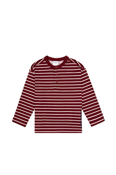 U.S. Polo Assn. Boy's Burgundy Crew Neck Single Jersey Sweatshirt 50314945-Vr014