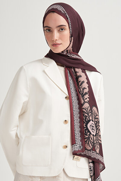 carell Liva İncira Viskon Şal Bordo