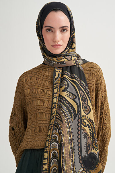 carell Lavina İncira Viskon Şal Gold