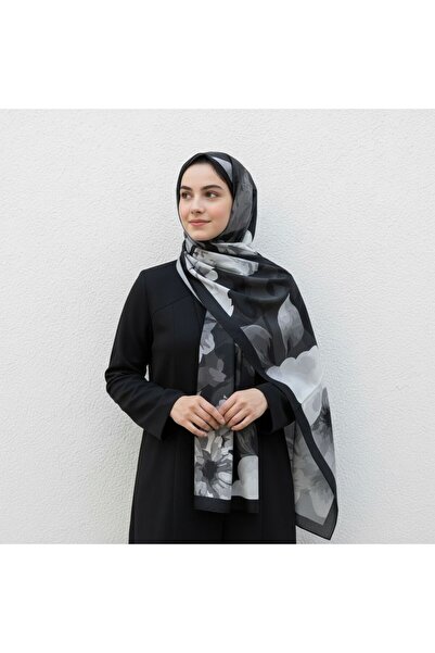 SETAB SCARFS Bursa İpeği Şal - Çiçek Desenli - New Collection