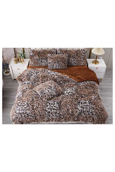 ANATOLIATEKSTILE Cocolino Deluxe Bedding Set, 6 Pieces, Premium Fluffy Fur, U...