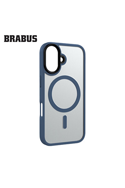 Brabus iPhone 16 Uyumlu Anti-Shock MagSafe Özellikli Kenarları Yumuşak Buzlu ...