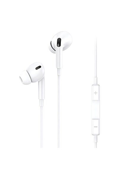 Usams EP-41 In-Ear Headphones with Mic, USB-C, 1.2m Cable, White