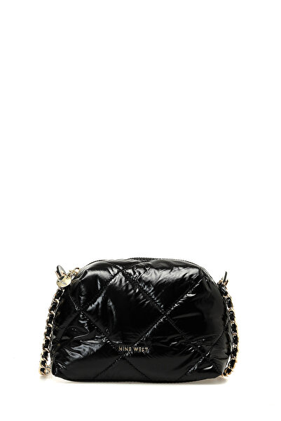 Nine West DIARANDA 5PR Siyah Parlak Kadın Çapraz Çanta -Şık Tasarım