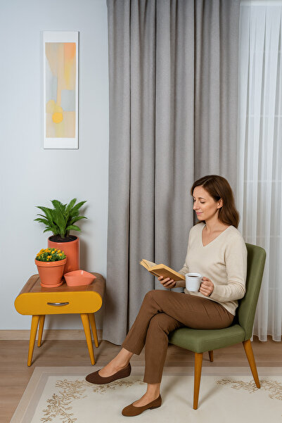 QUBA DECO Patterned Draped Jacquard Thick Background Curtain for Living Room,...