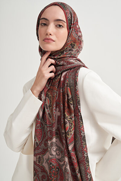 carell Aria İncira Viskon Şal Kızıl