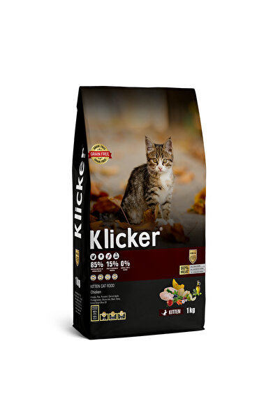 klicker Hrană uscată pisici junior cu pui 1 kg, super premium, fără cereale, ...