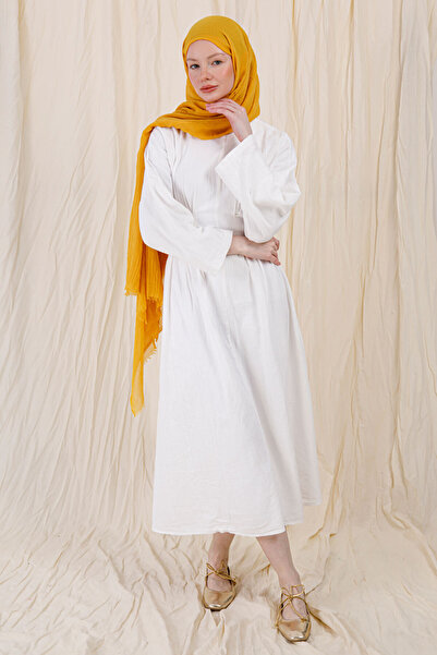FENZA SCARF Safran Yellow Bamboo Shawl