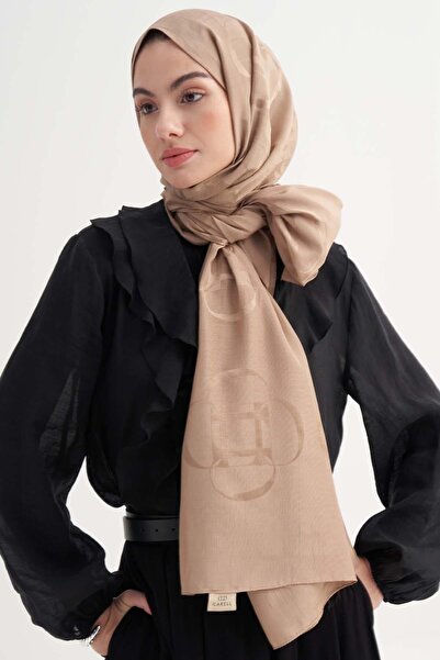 carell Aura Desen Rina Floş Jakar Şal Vizon