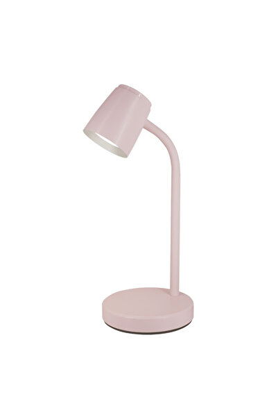 LED-POL Lampa Birou LED VERO, Culoare Roz, 4.5W, 3000K, Brat Flexibil, Finisaj Soft-Touch, ABS+Metal, 39.5cm