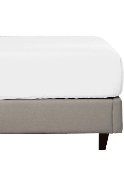 OEM Sleep Mantra fitted sheet, cotton/polyester, white, 140 x 200 x 30 cm