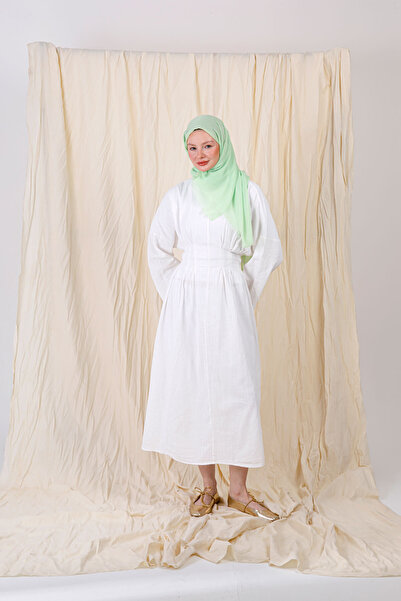 FENZA SCARF Bamboo Shawl in Spring Green Color