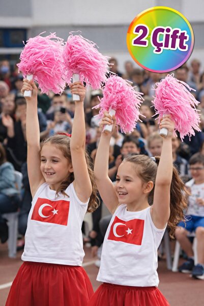 TOYFEST PonPon Mat Рожевий Amigo з палицею Міцний Легкий Уболівальницький пом...