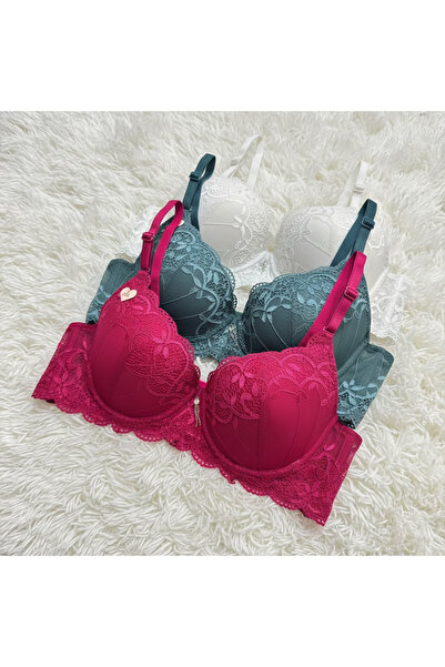 Hirazenmoda Women's Lace Bra with Underwire, Stylish and Comfortable Model