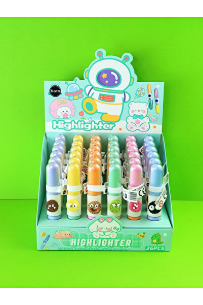 Bam 2-Sided Colored Felt-Tip Pen with Cute Cookie Figures