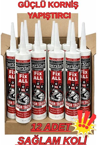 Renkli Duvarlar 12 ADET Süper Güçlü Özel Yapıştırıcı 450gr FİX ALL ATC Lambir...