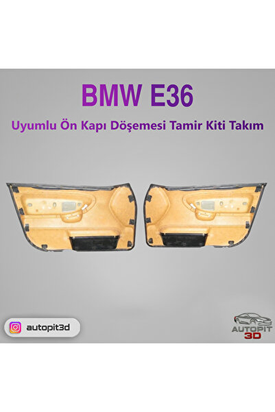 AutoPit 3D Bmw E36 Uyumlu Ön Kapı Döşemesi Tamir Kiti (SAĞ-SOL TAKIM)