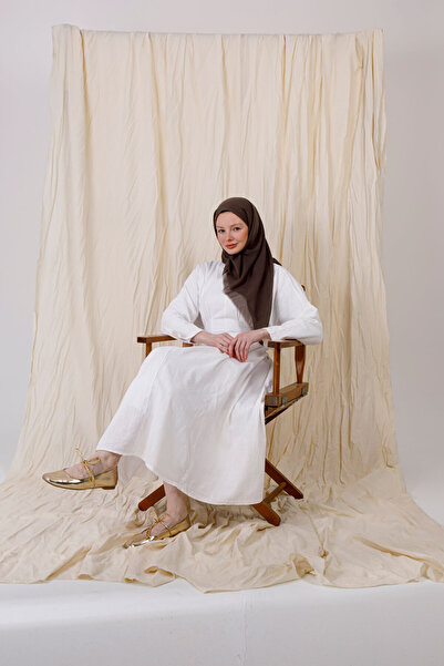 FENZA SCARF Earth Gray Color Bamboo Shawl