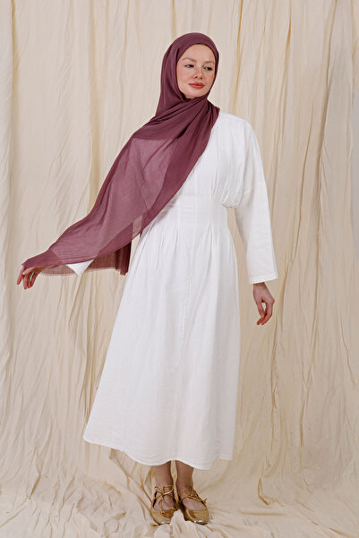 FENZA SCARF Șal din bambus de culoarea prunei