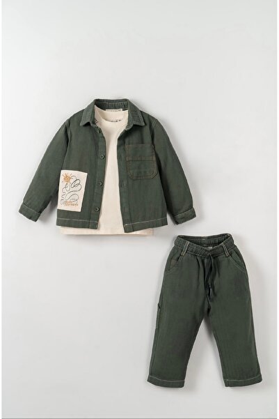nk kids LİMİ erkek bebek & çocuk yumuşak dokulu gömlek ceket pantolon likrali...
