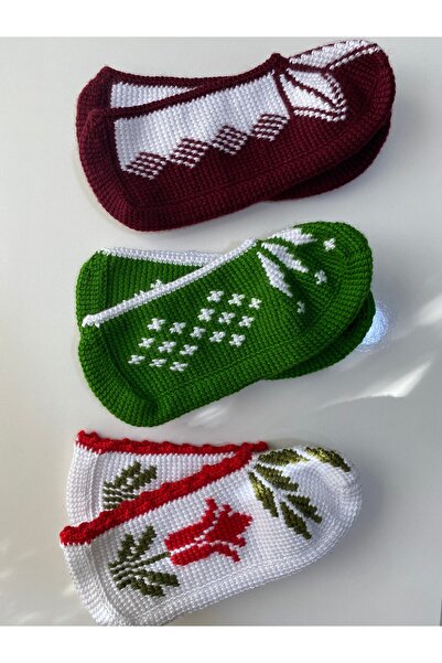 LEYLAPATİKLERİ Tunus İşi El Yapımı Gündelik Kullanıma Uygun Çeyizlik Patik Se...