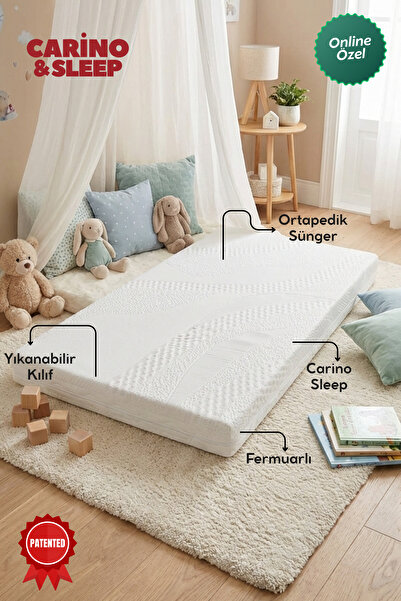 Carino Wins Sleep Soft Ortapedik Hyper Sünger Yatak 7 cm Çocuk Bebek yatağı 6...