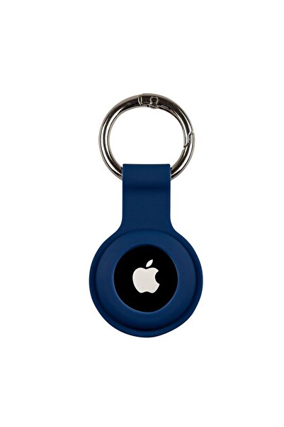 Mobile Origin Protective Keychain Case for Apple AirTag - Blue Silicone Cover