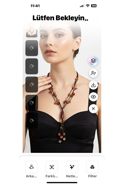 Gönülden Tasarım Natural Stone Women's Necklace