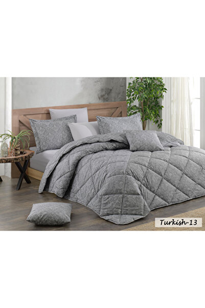 Noomi مفرش قطن تركي فاخر – نفرين | 8 قطع تصميم زهري أنيق