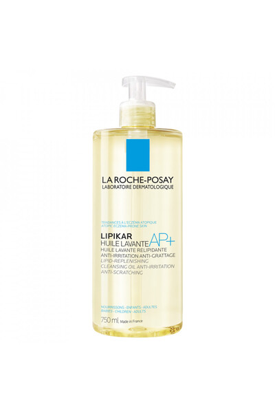 La Roche Posay Lipikar AP+ Хидратиращо измиващо масло за суха кожа с атопична...