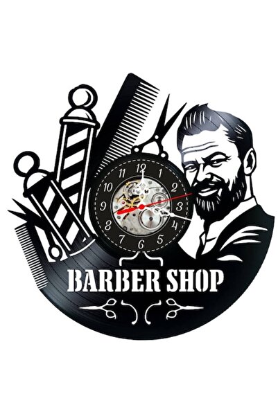 OEM Wall Clock 'Barber Shop', Stylist Design and Barber Accessories, Handmade...
