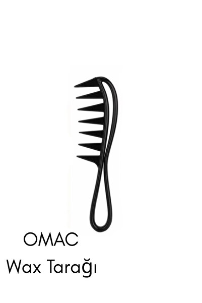OMAC Wax Tarağı 1 Adet | Saç Wax ve Pomad İçin Pratik, Dayanıklı ve Kolay Kul...